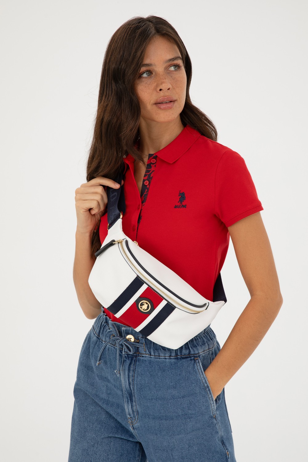 U.S. Polo Assn. Kadın Lacivert Bel Çantası 50293681-VR033