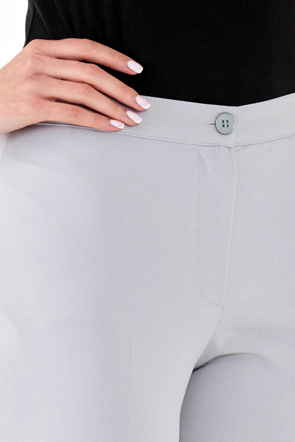 Tolga Saraçoglu Tolga Saraçoğlu Minimalist Crop Pantolon - Yüksek Bel Dar Kesim görsel 4