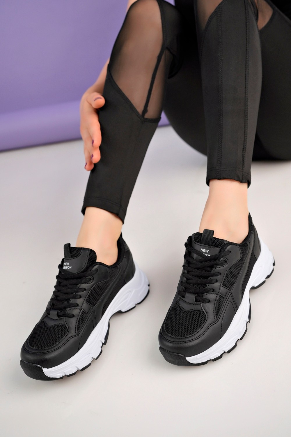 Mcdark Kadın Siyah Beyaz Milano Kadın Sneakers