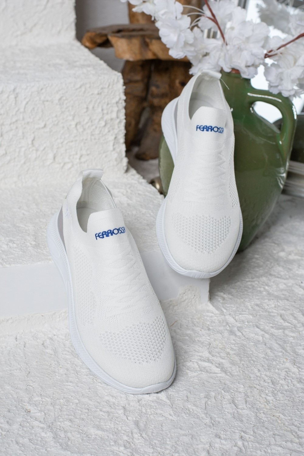 İmershoes Allyup Günlük Unisex Sneaker Slip-On Nefes Alabilen Hafif Yürüyüş Bağcıksız Esnek Spor Ayakkabı 041F görsel 4