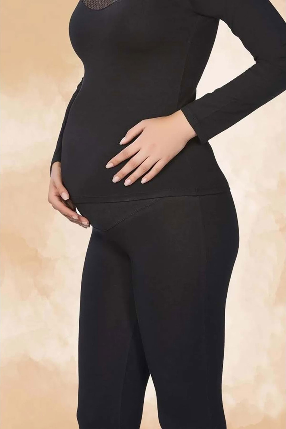 Hepsine Rakip Kadın Modal Hamile Tayt Egzersiz Yoga Tayt Pantolon Belinay 509 görsel 2
