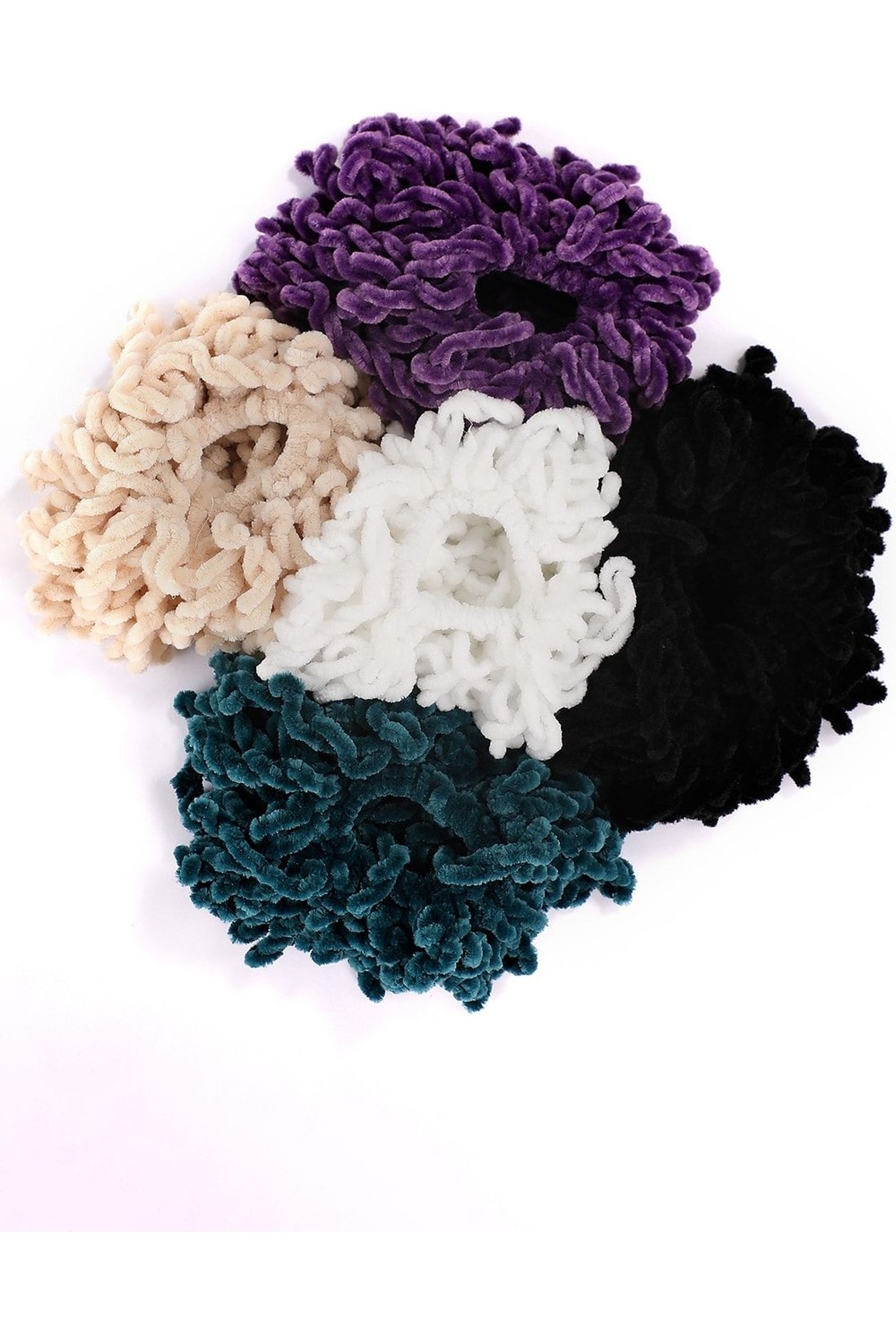 Melodi Scarf Tesettür Için Topuz Tokası Eşarp Topuzu Mor görsel 2