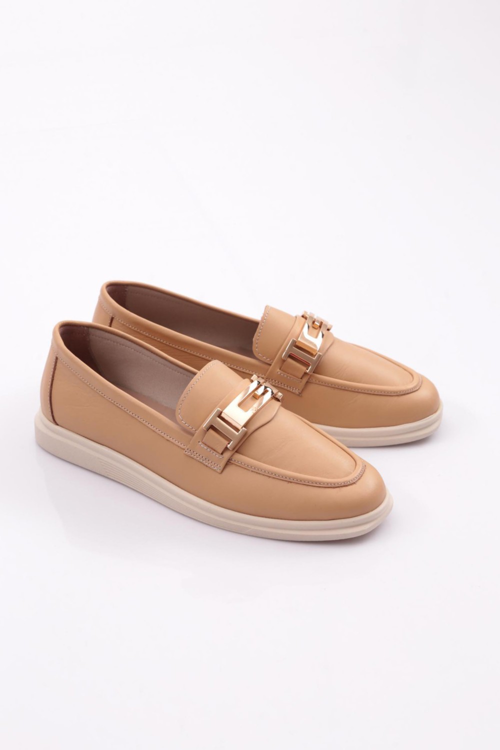 DGN 981G Kadin G Metal Tokali Loafer Ayakkabi görsel 2