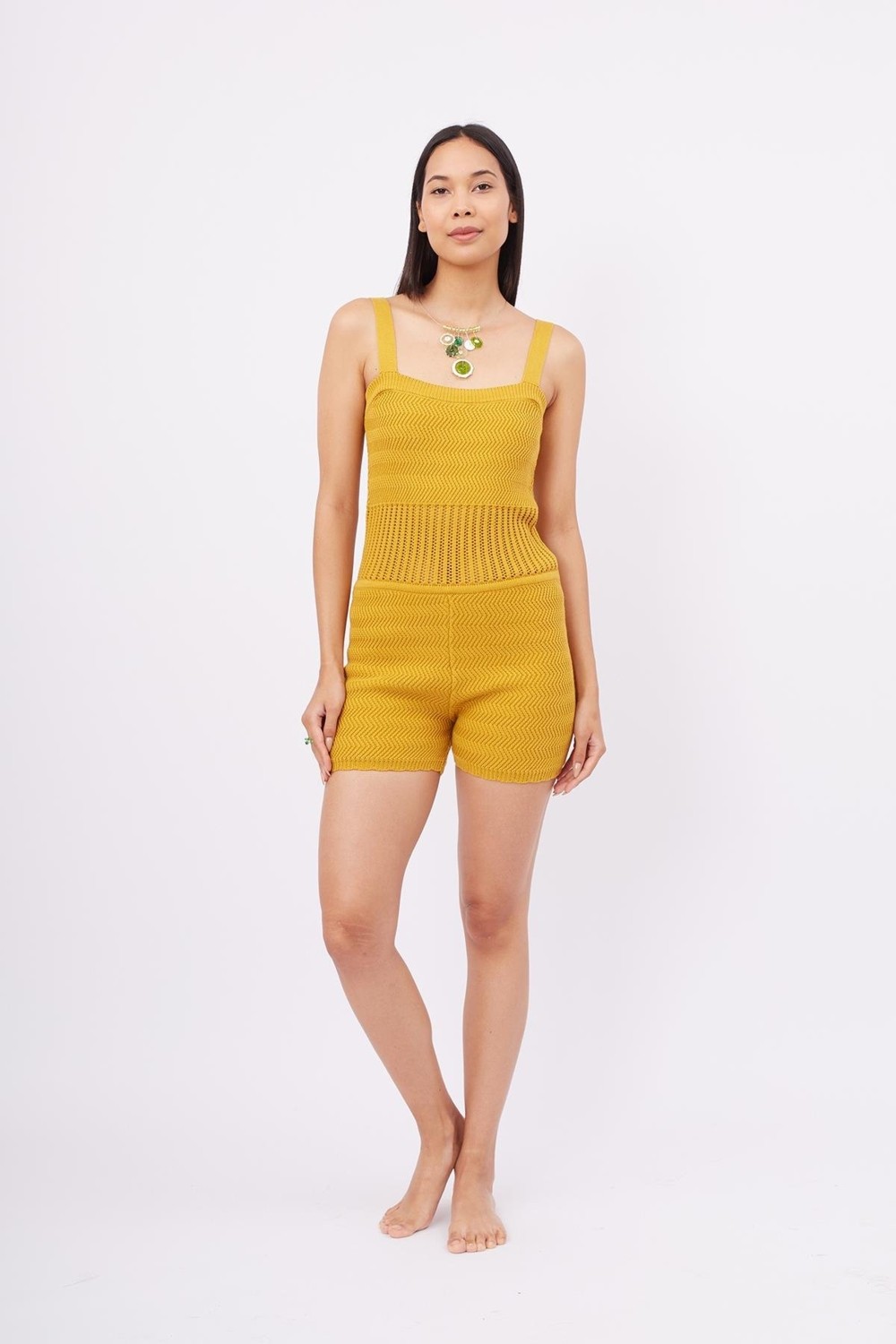 Peraluna IRIS BODY Ajurlu Kadın Triko Body - Ekru
