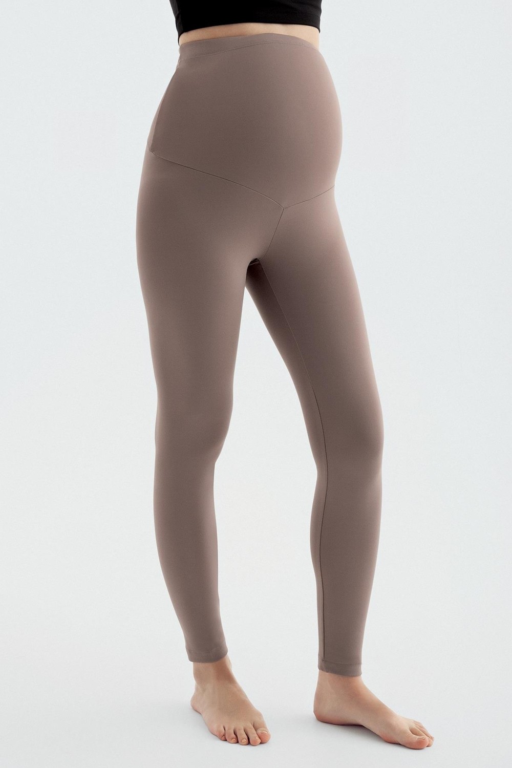 Artış Collection Artış Ayarlanabilir Bel Kahve Hamile Taytı T02 %90 Polyester %10 Elastan Konforlu Kullanım görsel 2