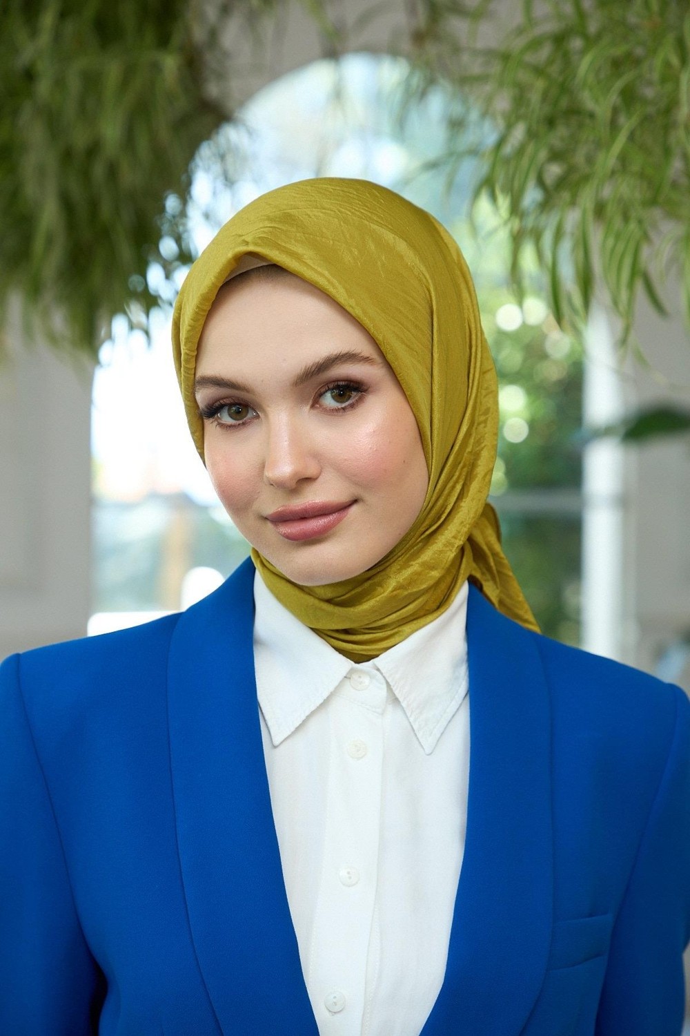 İpekhan Düz Desen Vual Eşarp Krem Vual Ipek Eşarp - 10100-11