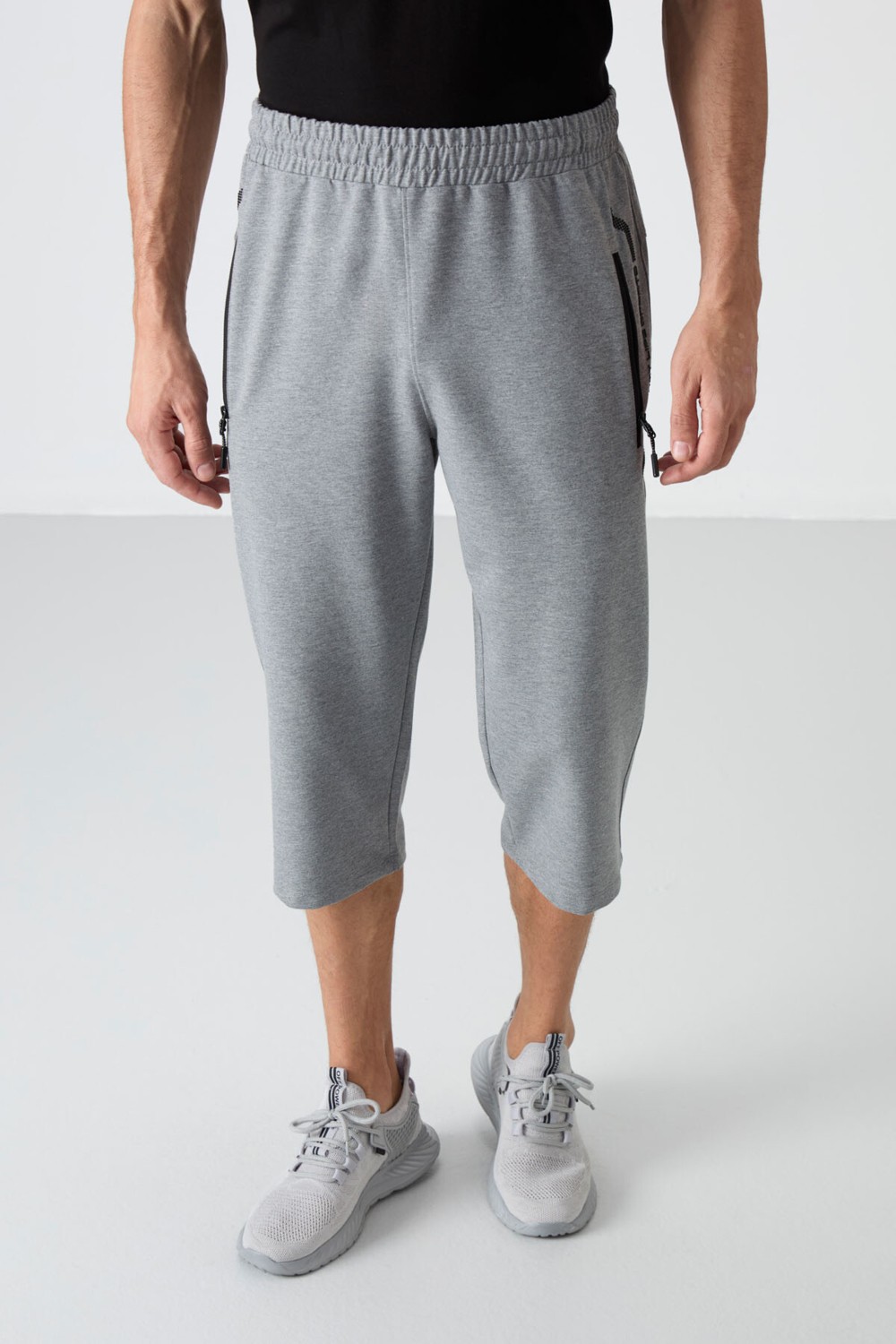 Tommy Life Indigo Fermuar Cepli Standart Kalıp Klasik Paça Erkek Kapri - 83091 görsel 4