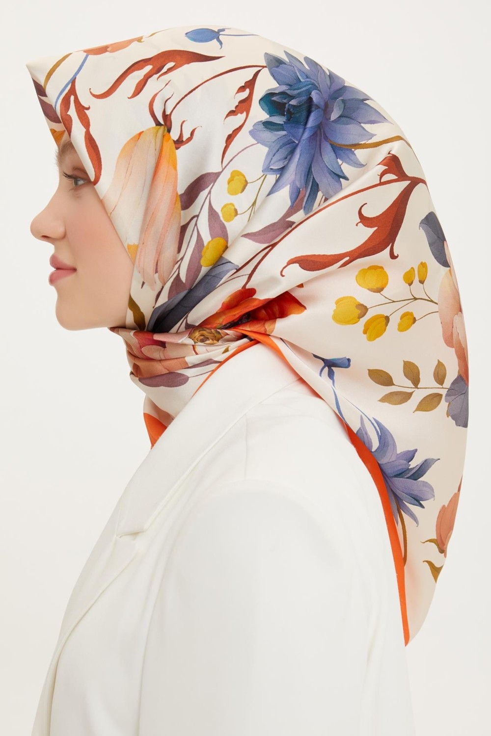 Armine Sport Twill Eşarp - 8740-32 Oranj görsel 2