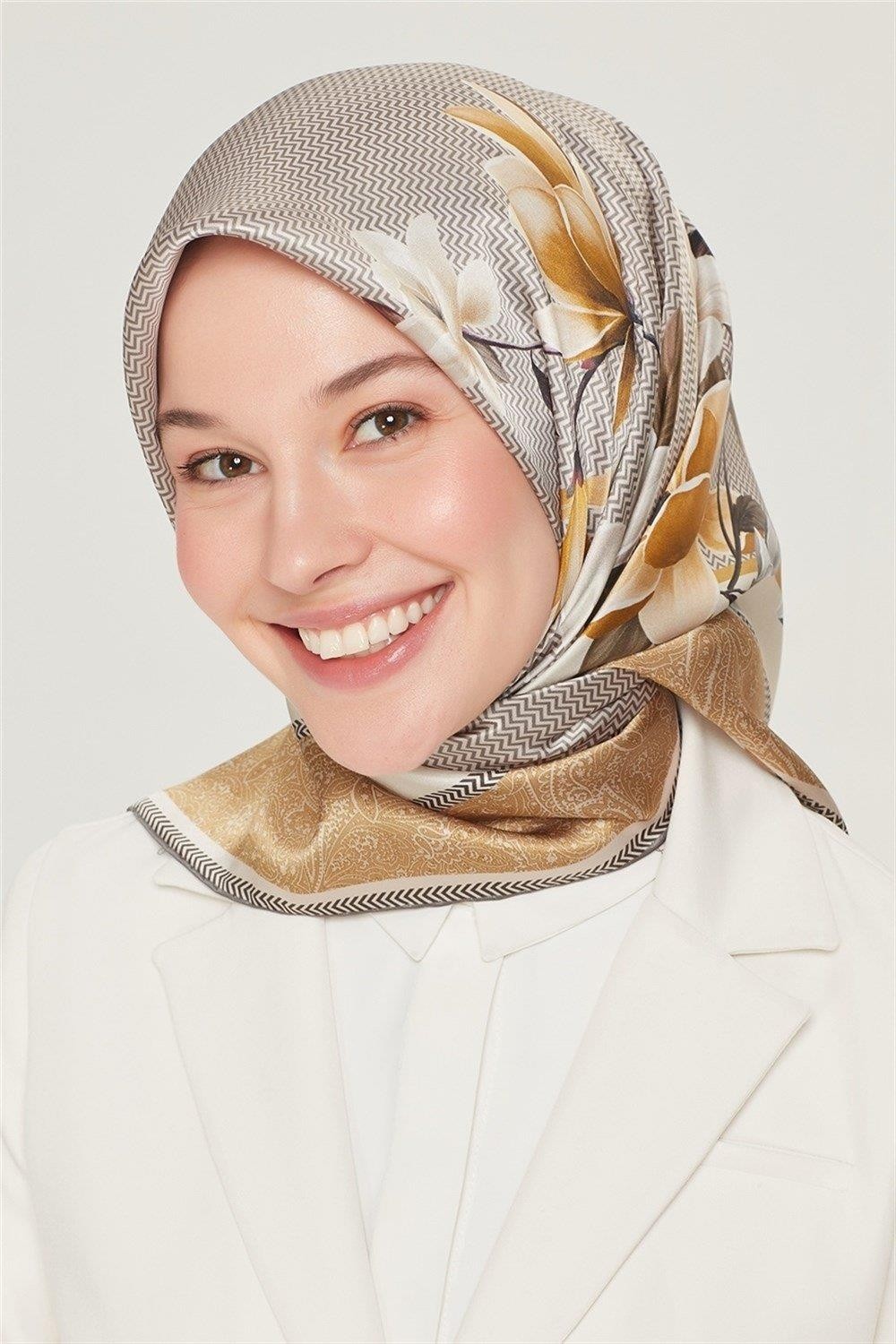 Armine Sport Twill Eşarp - 8532-102 Siyah görsel 5