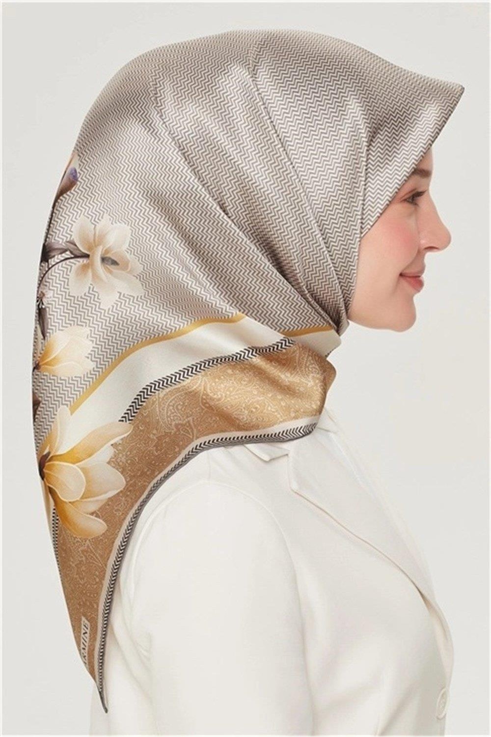 Armine Sport Twill Eşarp - 8532-102 Siyah görsel 7