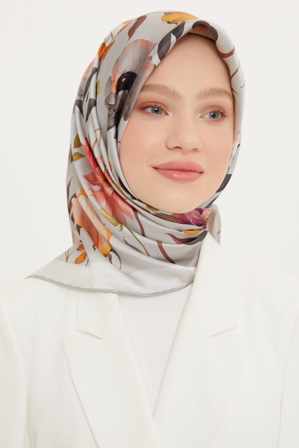 Armine Sport Twill Eşarp - 8740-32 Oranj görsel 5