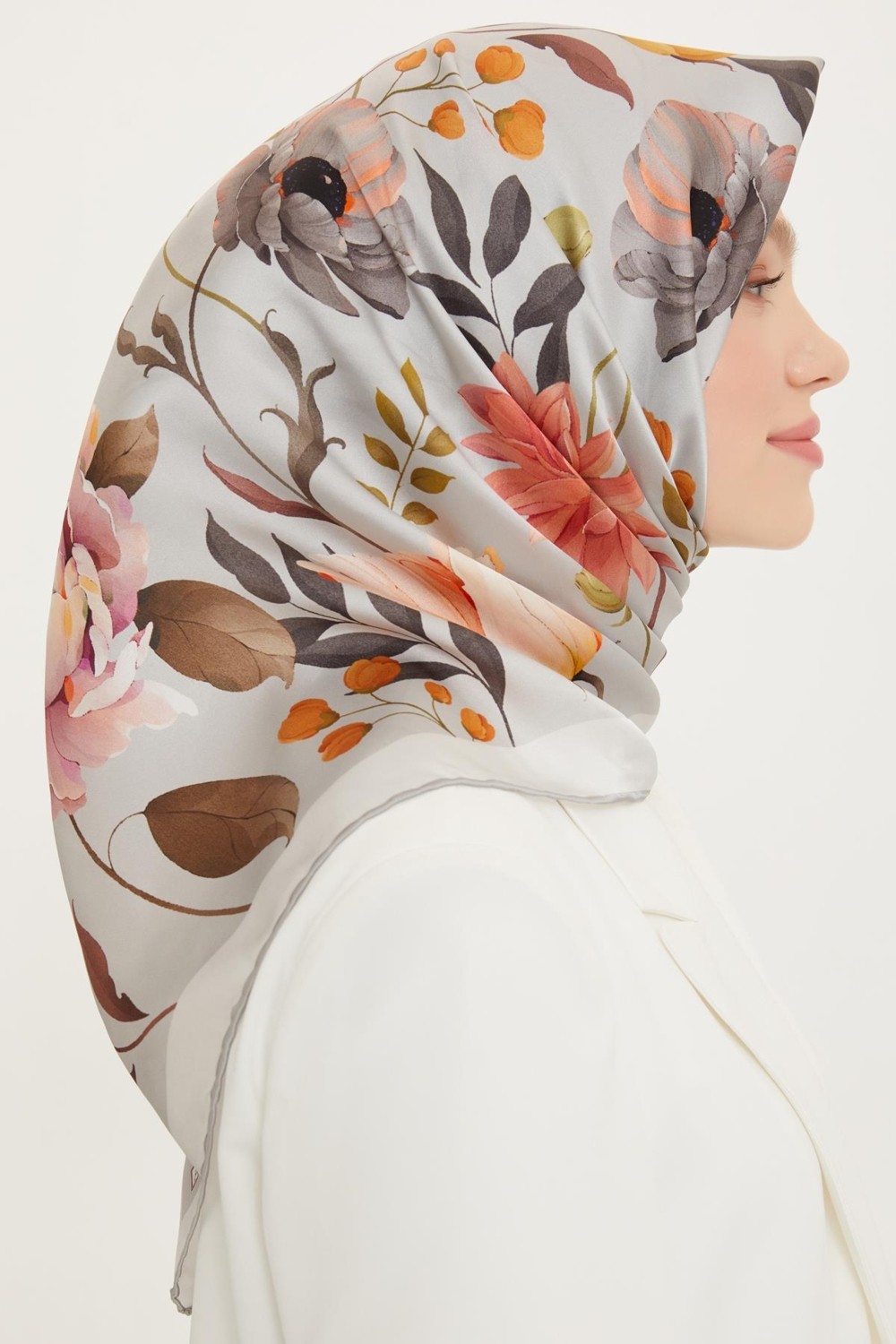 Armine Sport Twill Eşarp - 8740-32 Oranj görsel 7