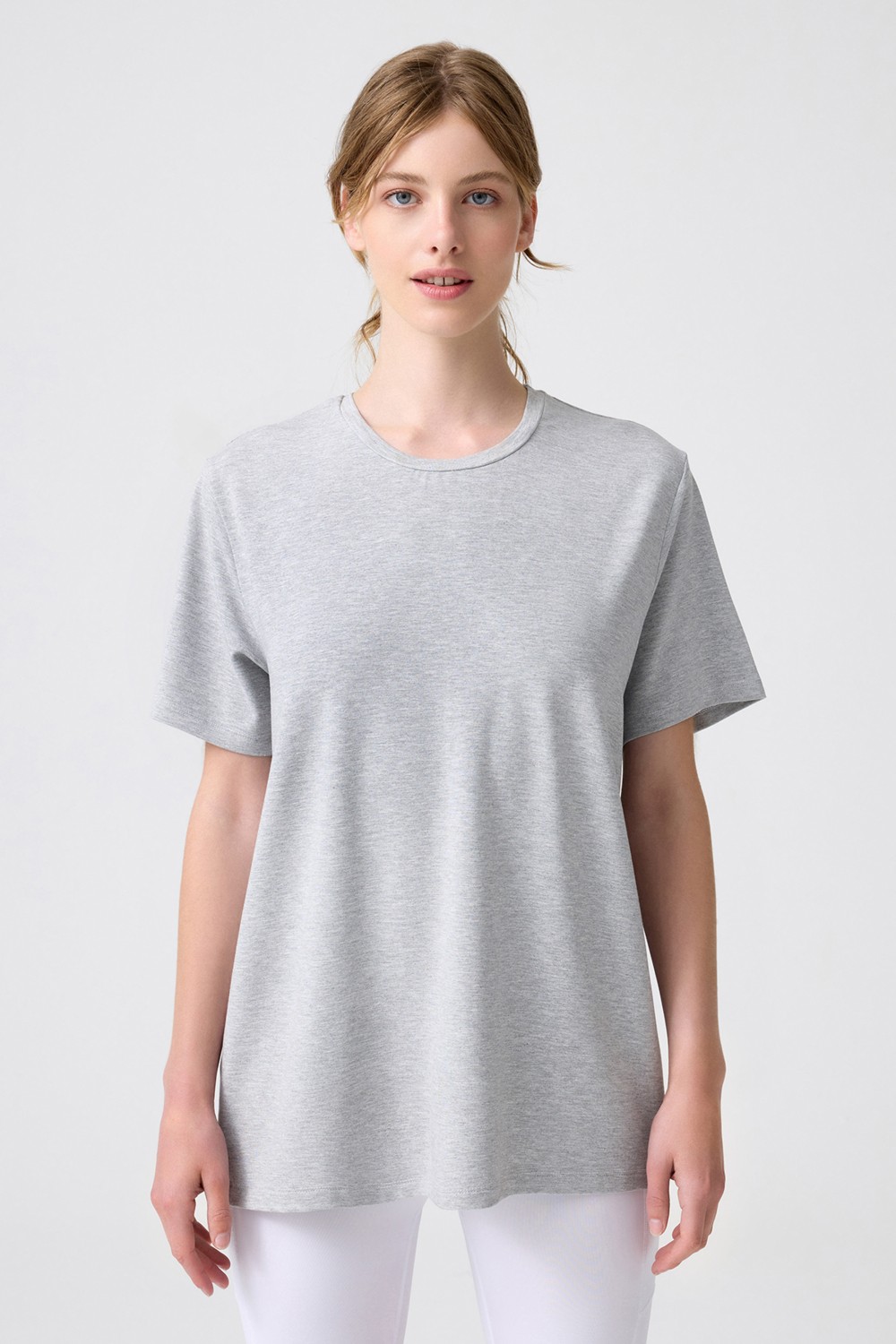 Los Ojos x Melodi Siyah Oversize Geniş Kalıp Tişört Boyfriend T-Shirt