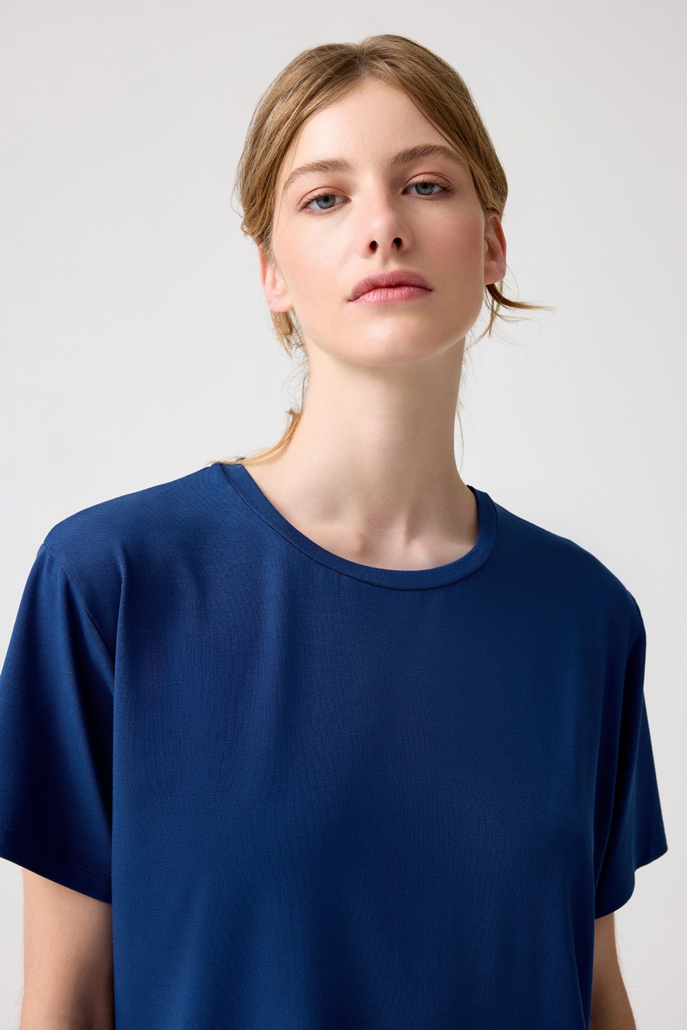 Los Ojos x Melodi Siyah Oversize Geniş Kalıp Tişört Boyfriend T-Shirt
