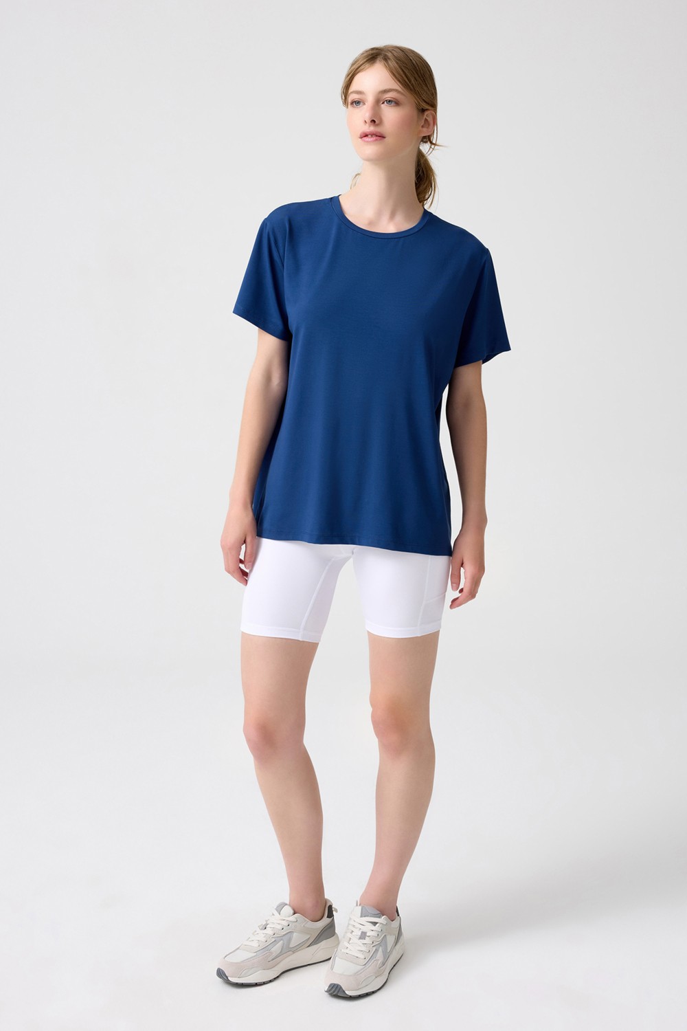 Los Ojos x Melodi Siyah Oversize Geniş Kalıp Tişört Boyfriend T-Shirt görsel 7