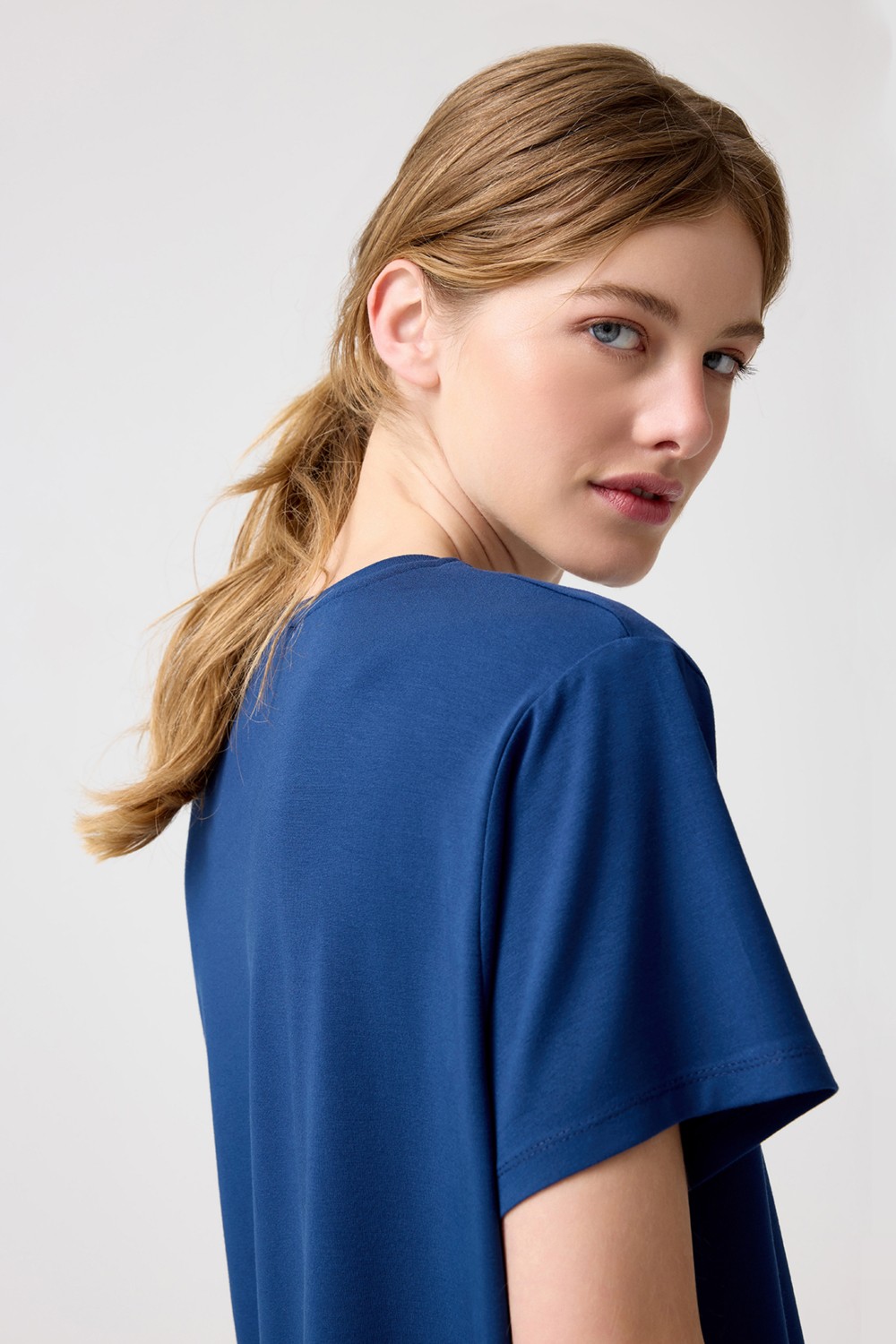 Los Ojos x Melodi Siyah Oversize Geniş Kalıp Tişört Boyfriend T-Shirt görsel 8
