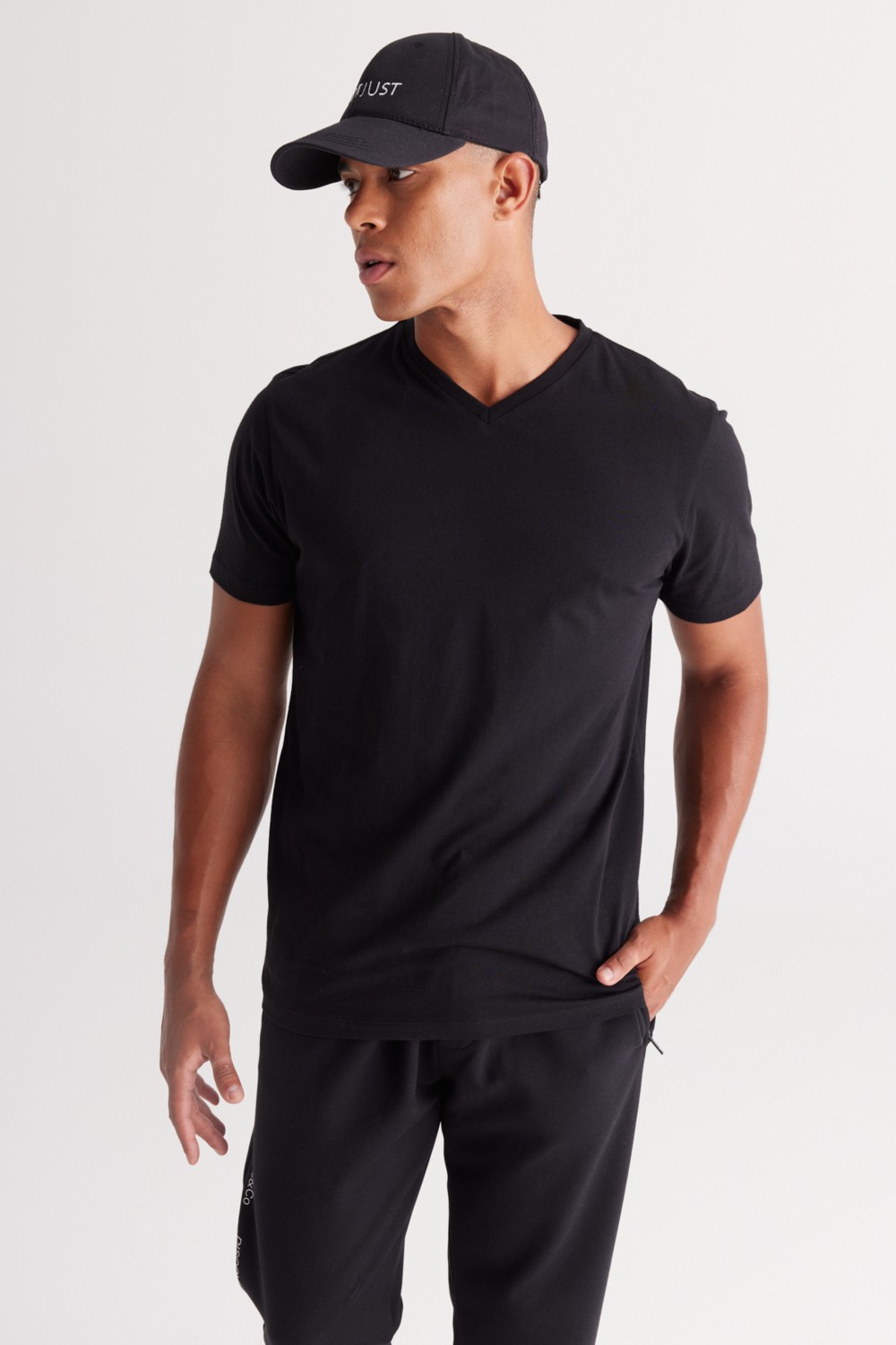 Altınyıldız Classics 2'li Slim Fit Dar Kesim V Yaka %100 Pamuk T-Shirt görsel 4