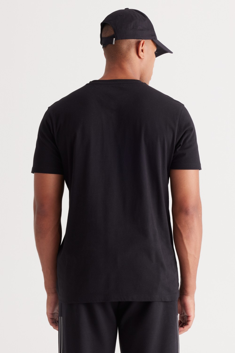 Altınyıldız Classics 2'li Slim Fit Dar Kesim V Yaka %100 Pamuk T-Shirt görsel 6