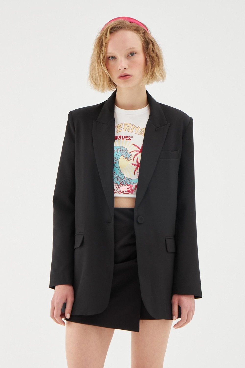 Quzu Blazer Ceket Siyah görsel 2