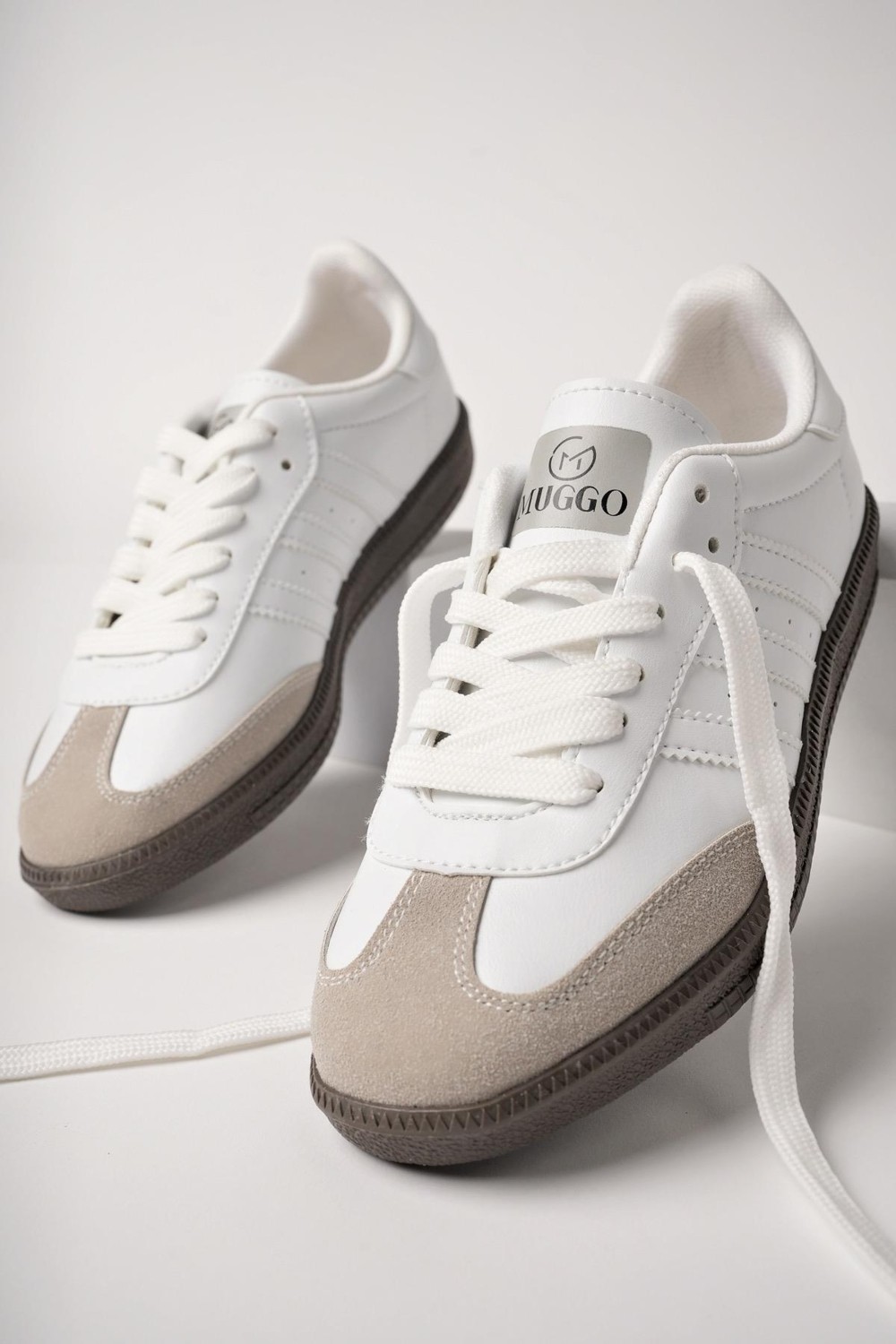 Muggo Jabbar Unisex Ortopedik Günlük Garantili Bağcıklı Yürüyüş Koşu Sneaker Spor Ayakkabı