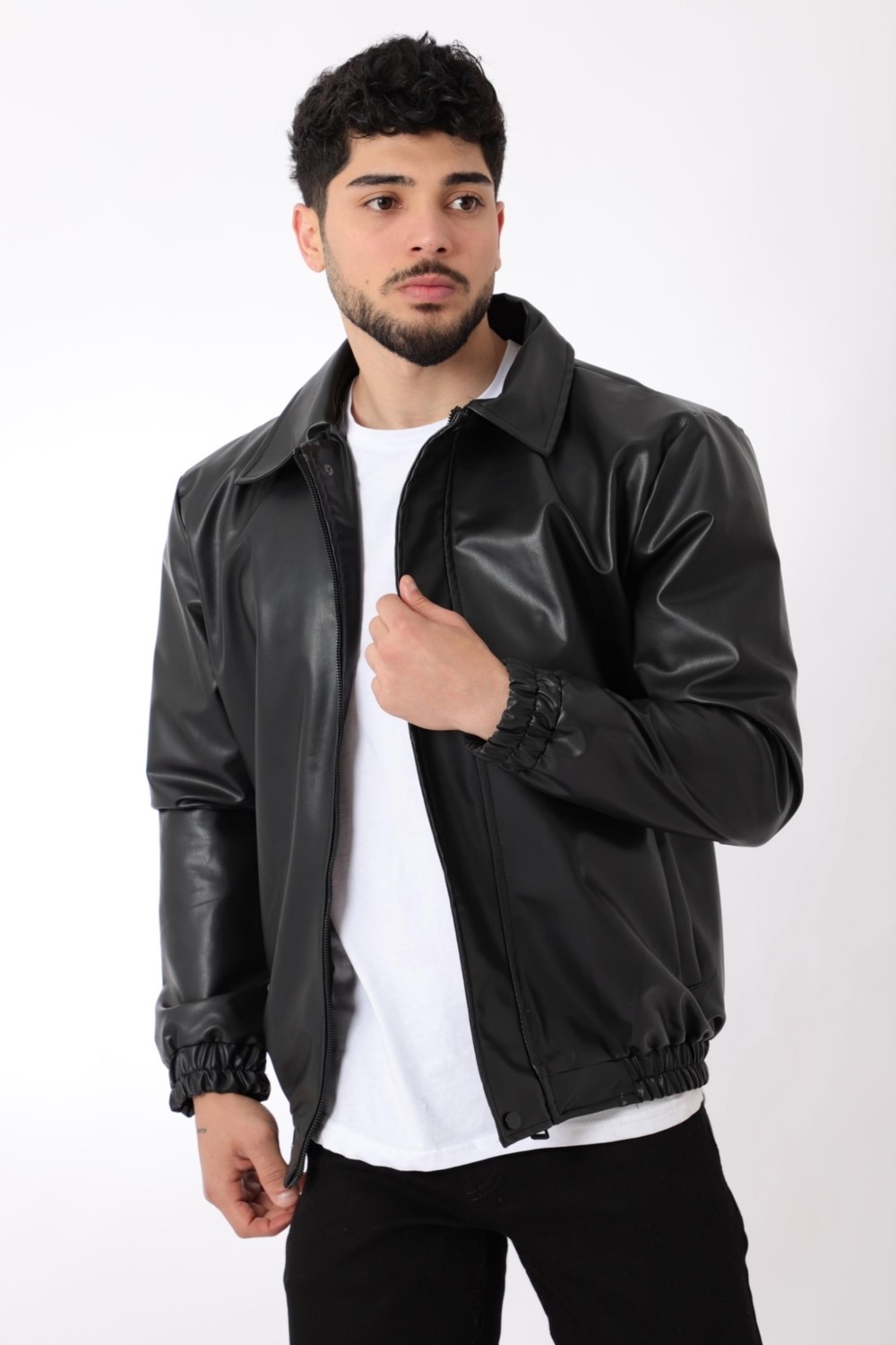 Stil Kombin Bel Lastikli Suni Deri Mont Pldp 2984_60295