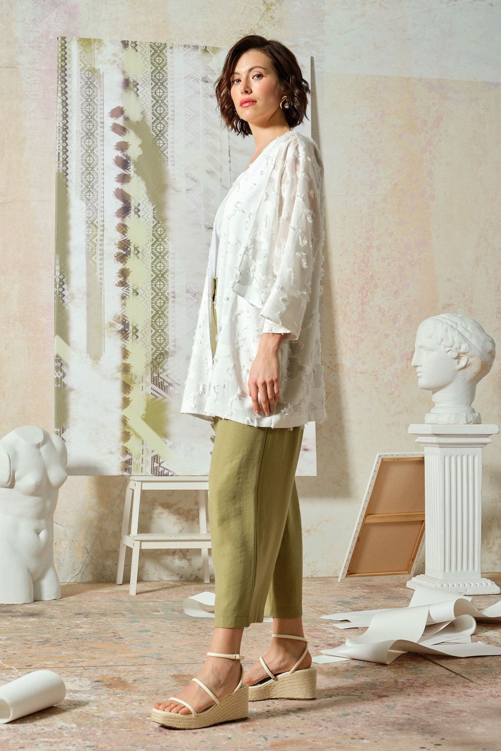 Upgrade Cepli Kimono Beyaz görsel 3