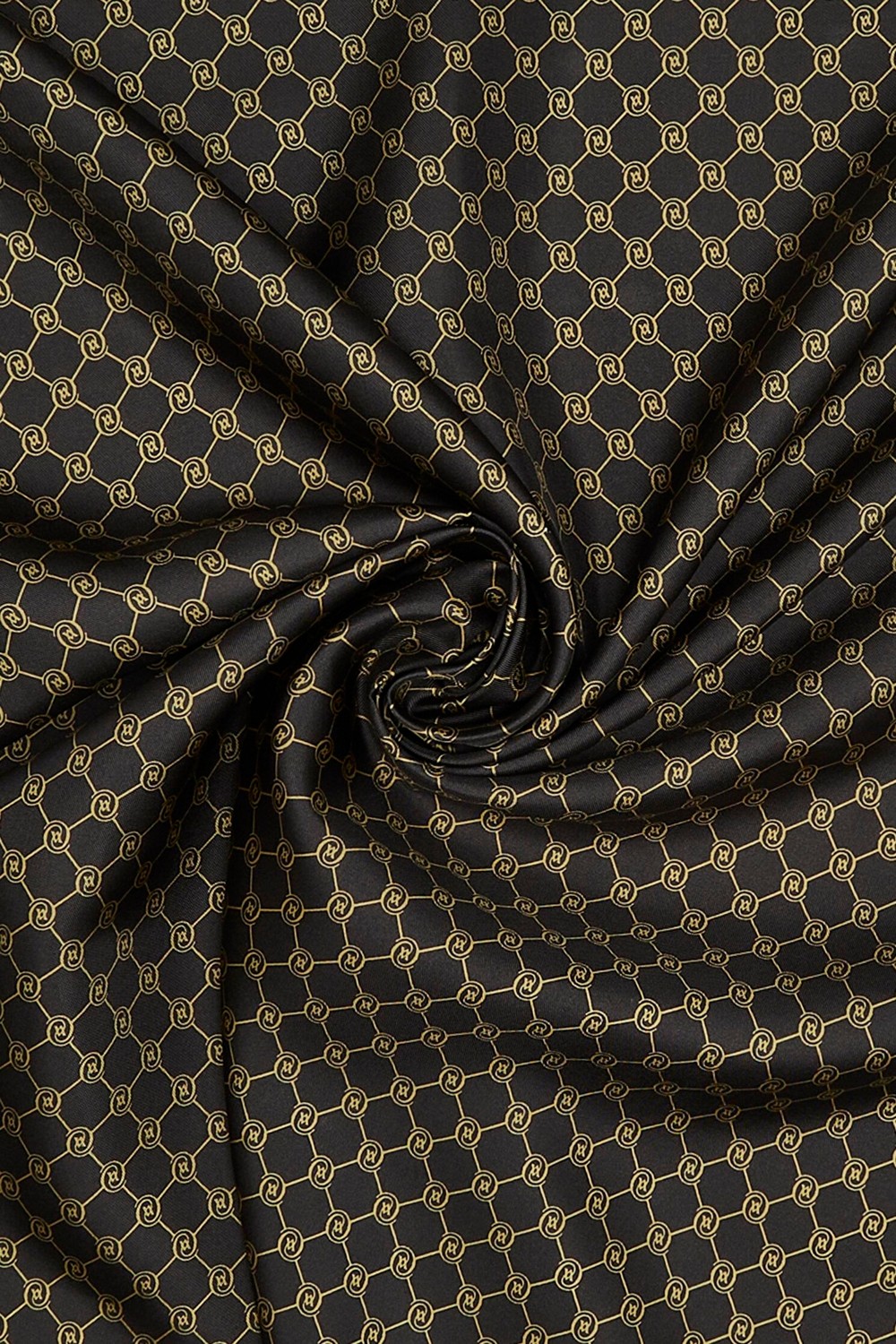 Vakko Twill İpek Eşarp - Kahve Gold - Özel Seri - Hafif ve Nefes Alabilir 90 x 90 cm görsel 2