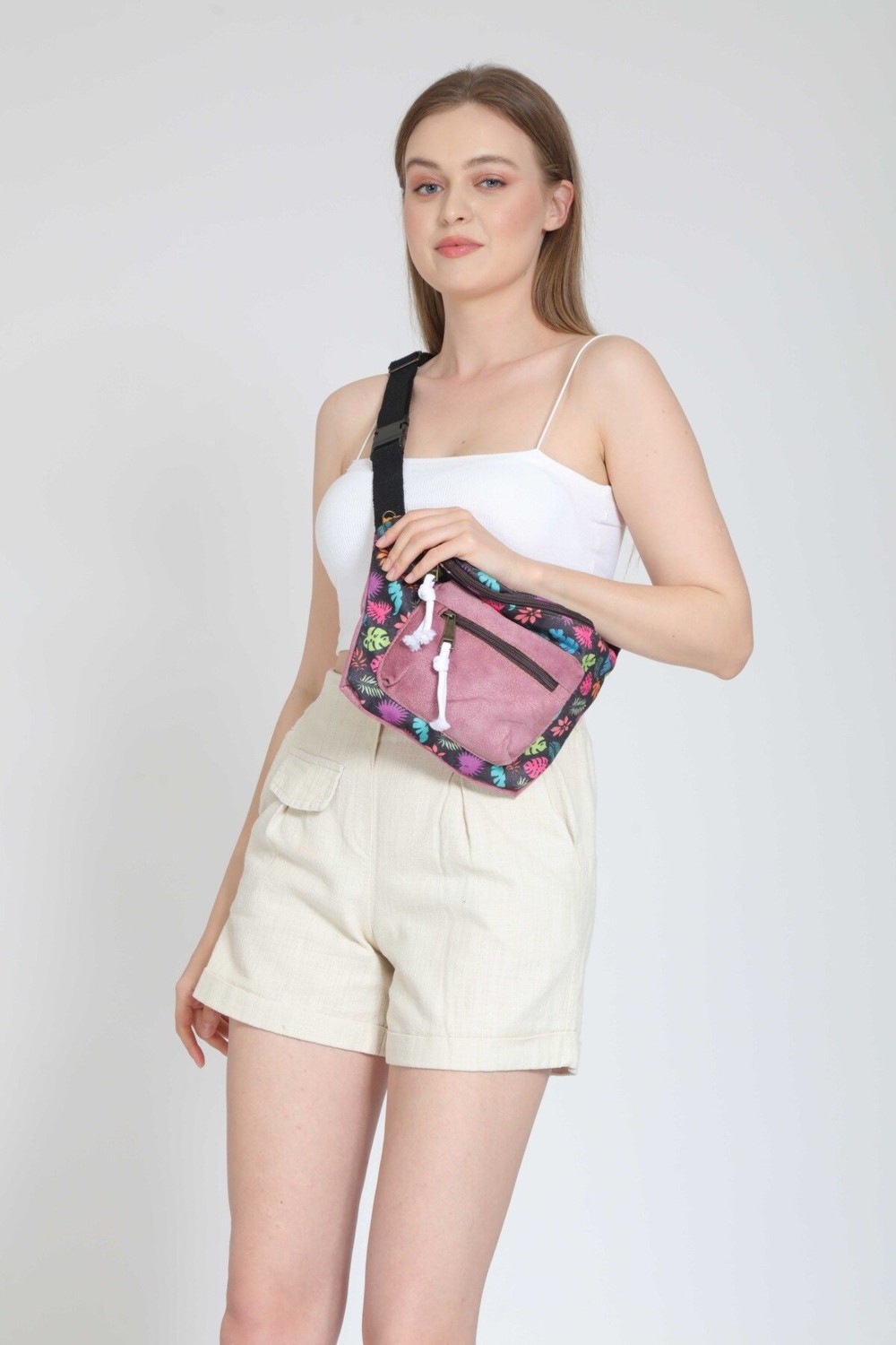 street&bagdnz Street Bag Rez Etnik Otantik Bohem Bel Çantası Günlük Seyehat Kullanılabilir Geniş Hacim görsel 7