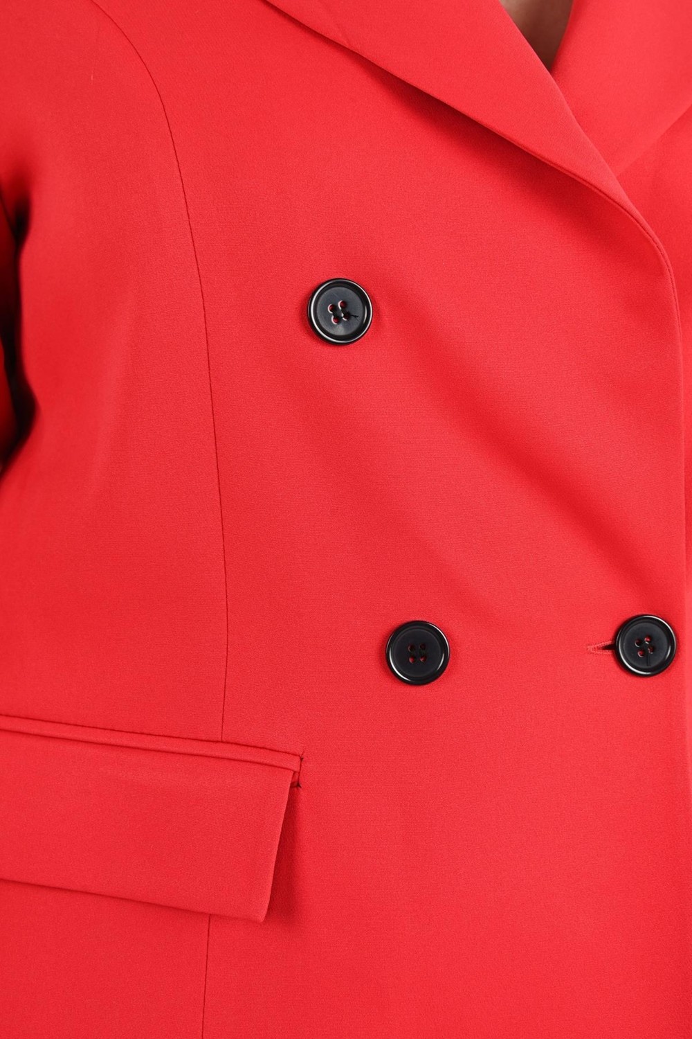 Moda Xlarge Kadın Astarlı Büyük Beden Blazer Ceket 0101-1 görsel 4
