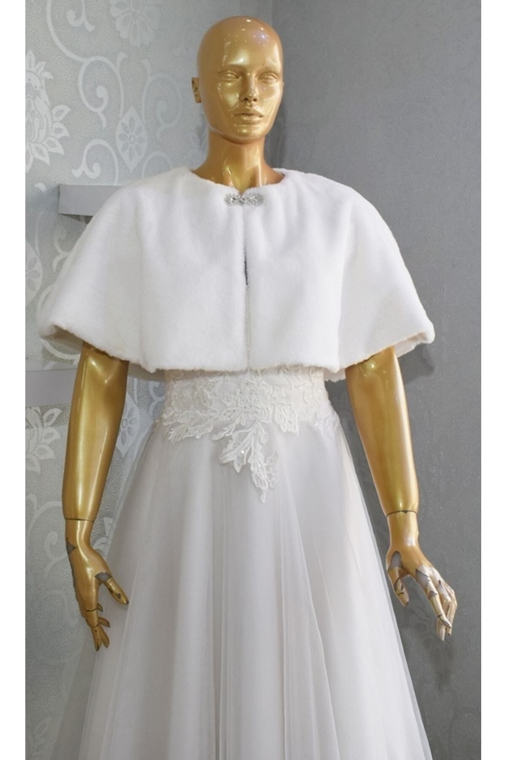 Paris in Paris Kırmızı Şifon Kaftan-Gelinlik Üstü Pelerin-Bindallı-Şifon Kaftan-Kırmızı Kına Elbisesi görsel 8