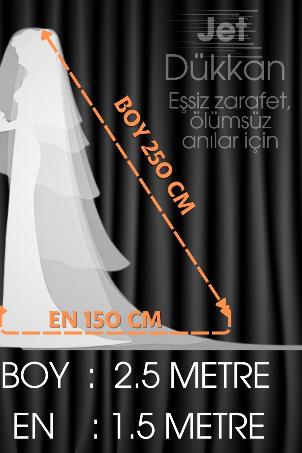 Teknotrust Tekno Trust Taşlı Duvak Elegance Yoğun Incili 2.5 Metre Boy 1.5 Metre En - Gelin, Nikah, Duvağı,tül, Kırık Beya görsel 2