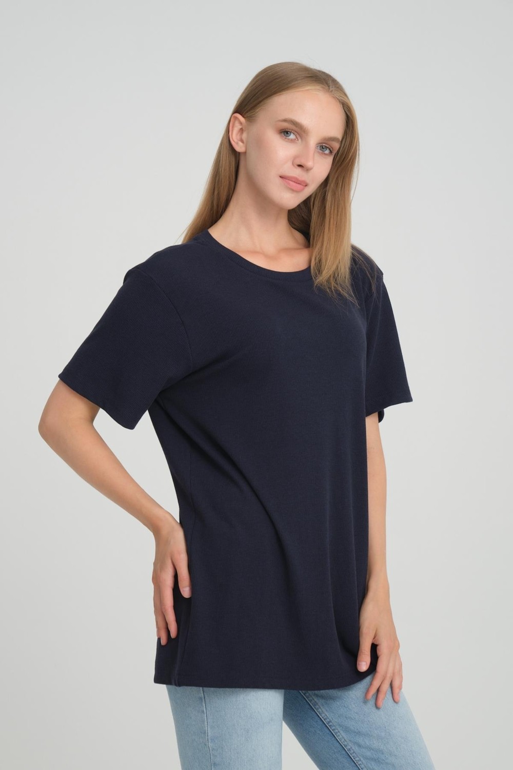 Alexander Gardi Bisiklet Yaka Fitilli Comfort Fit T-Shirt (E24-08301)