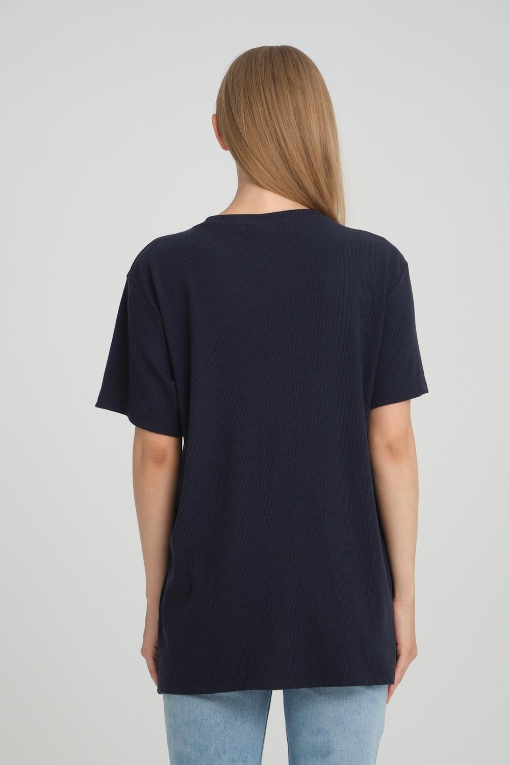 Alexander Gardi Bisiklet Yaka Fitilli Comfort Fit T-Shirt (E24-08301) görsel 5