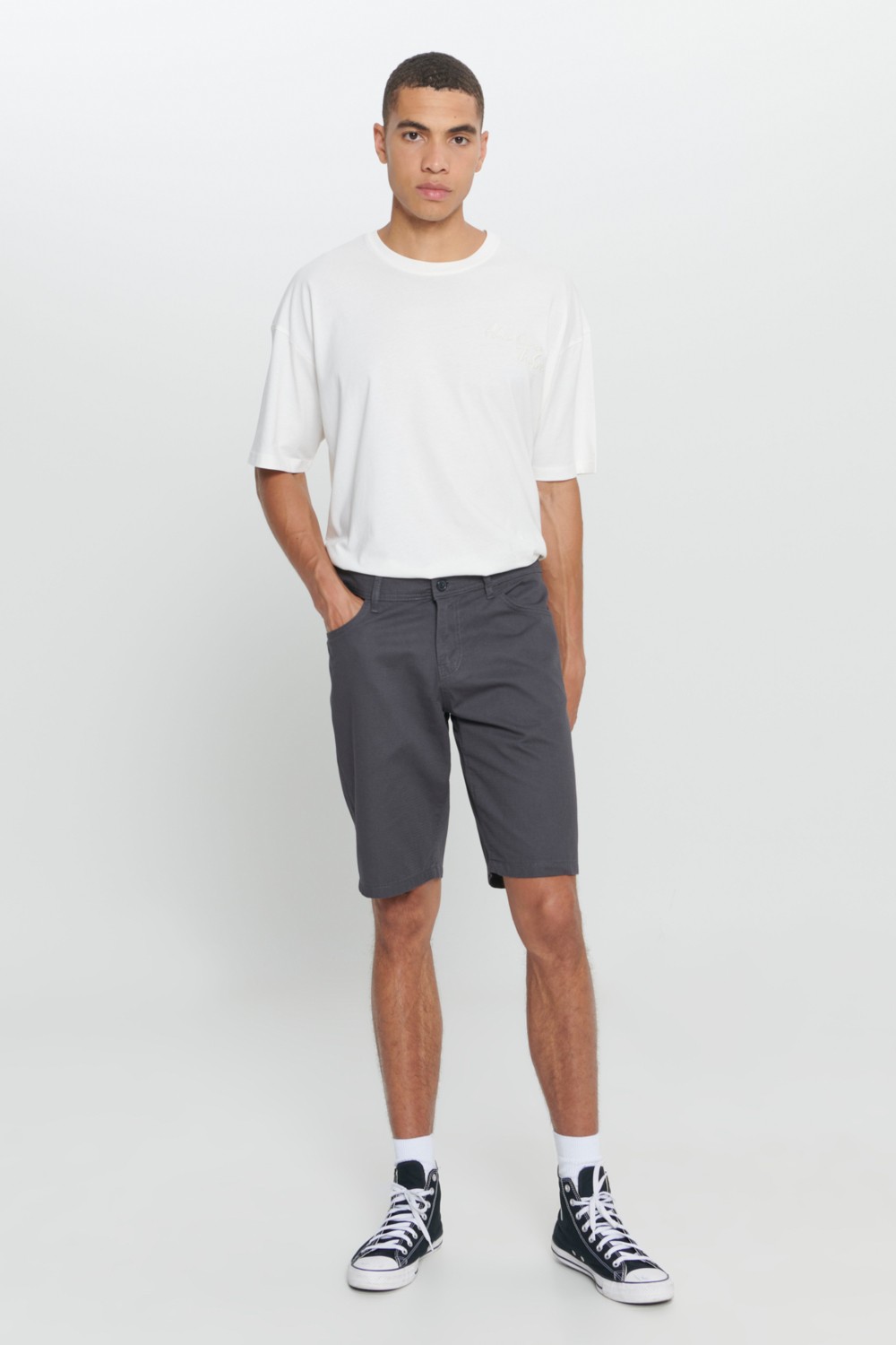 Altınyıldız Classics Erkek Taş Slim Fit Dar Kesim Armürlü %100 Pamuk Casual Chino Şort