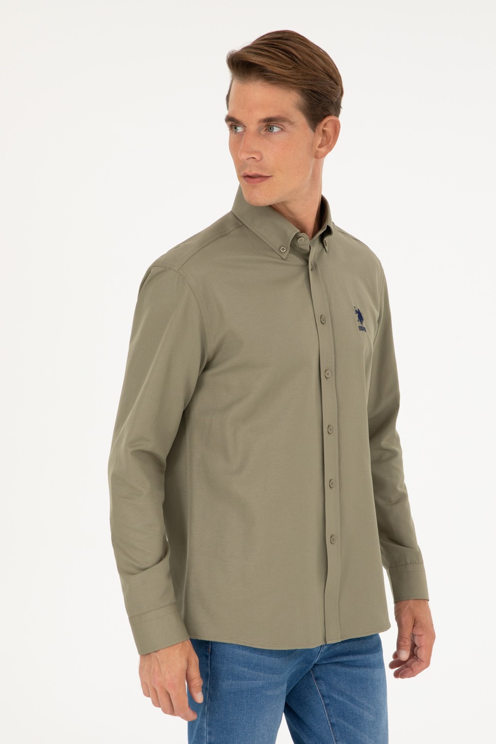 U.S. Polo Assn. Erkek Siyah Gömlek Basic 50282589-VR046