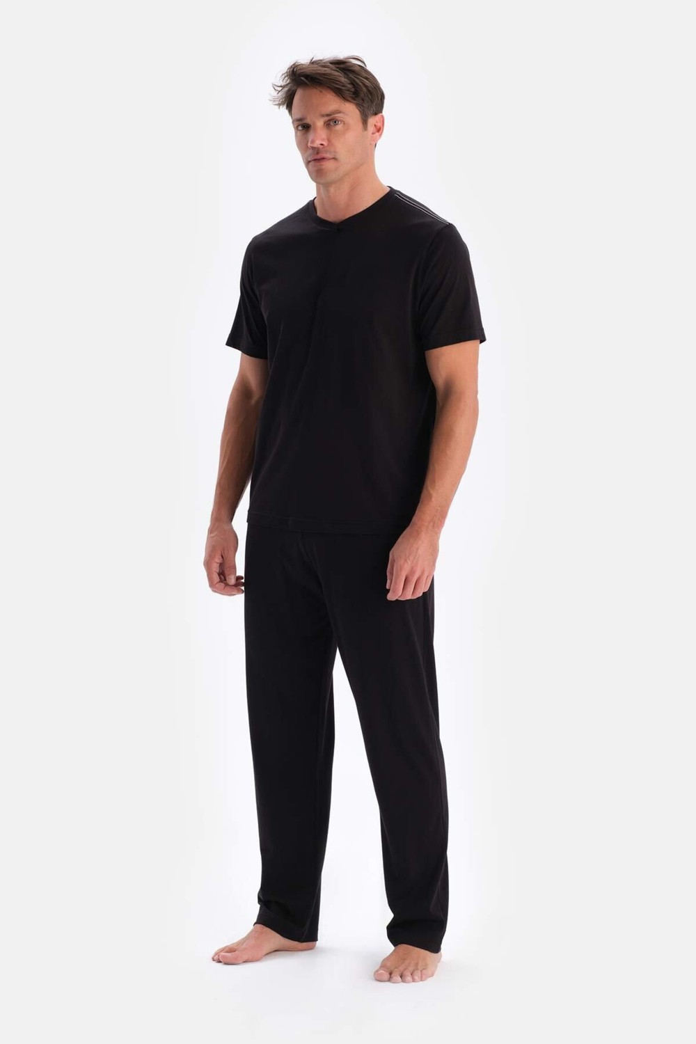 CMZ Collection Erkek Bisiklet Yaka Yazlık Penye Eşofman Takımıı görsel 7