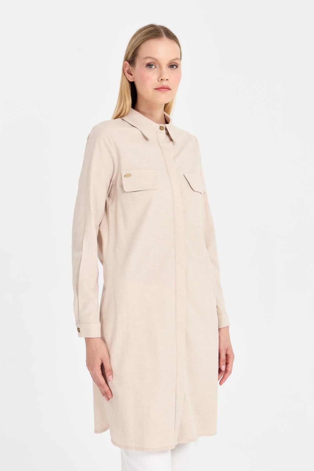 Esswaap Tunik Bej görsel 5