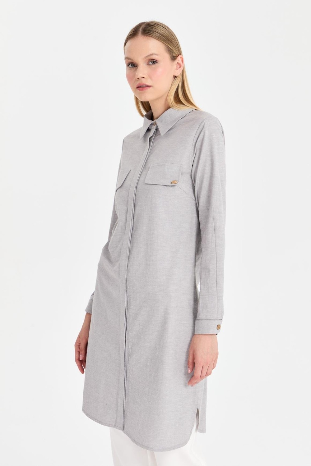 Esswaap Tunik Gri görsel 3