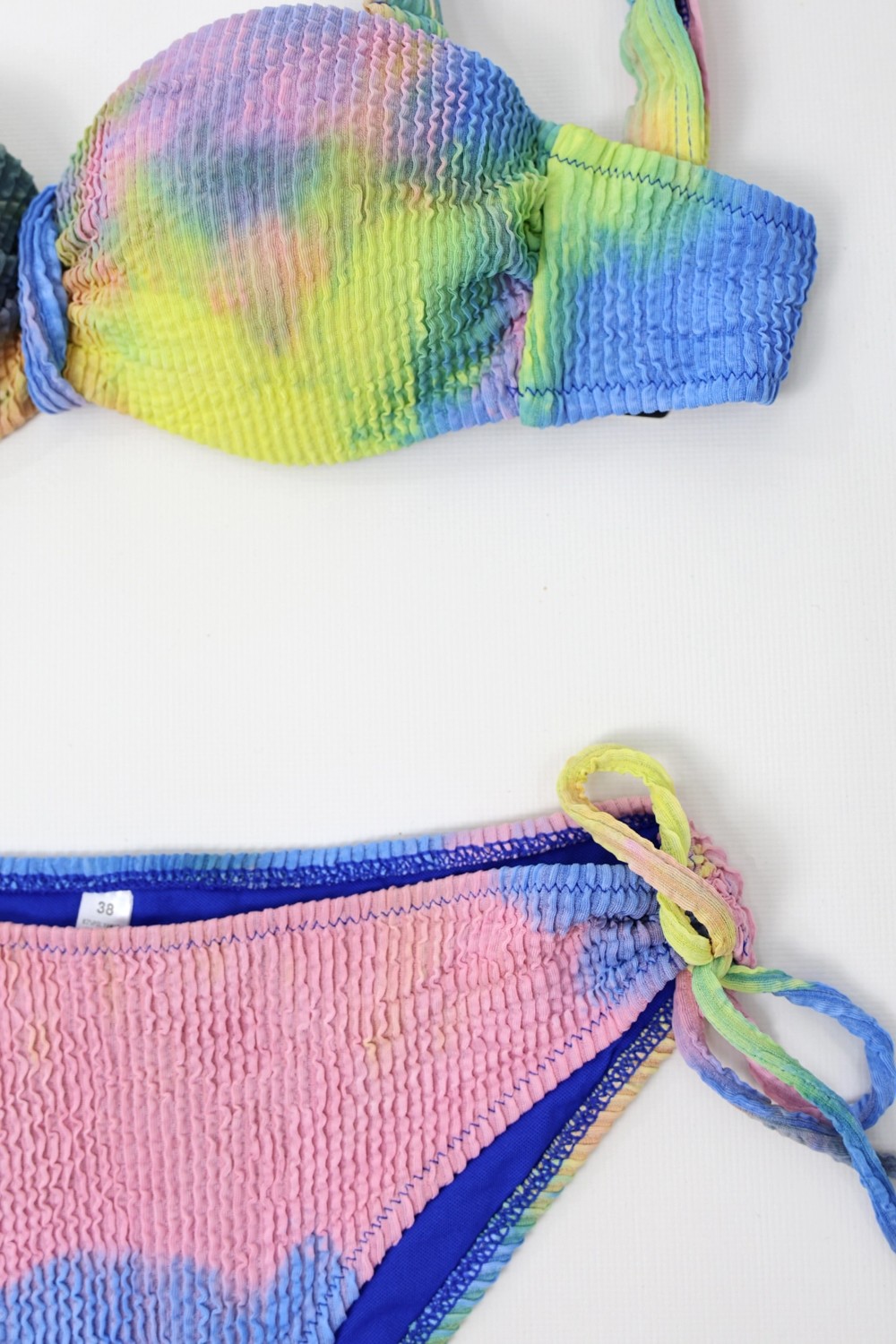 Hazelin Kadın Çok Renkli Yüksek Bel Toparlayıcı Bikini Takım HZL24S-LC3304 görsel 2