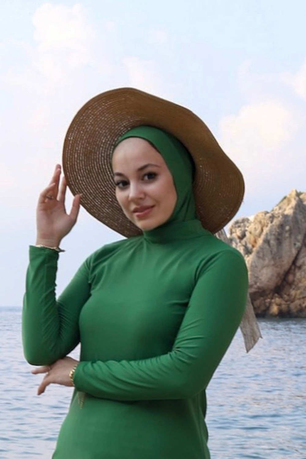 Remsa Mayo Keten Kurdele Detaylı Hasır Şapka Camel RŞ-106 görsel 5