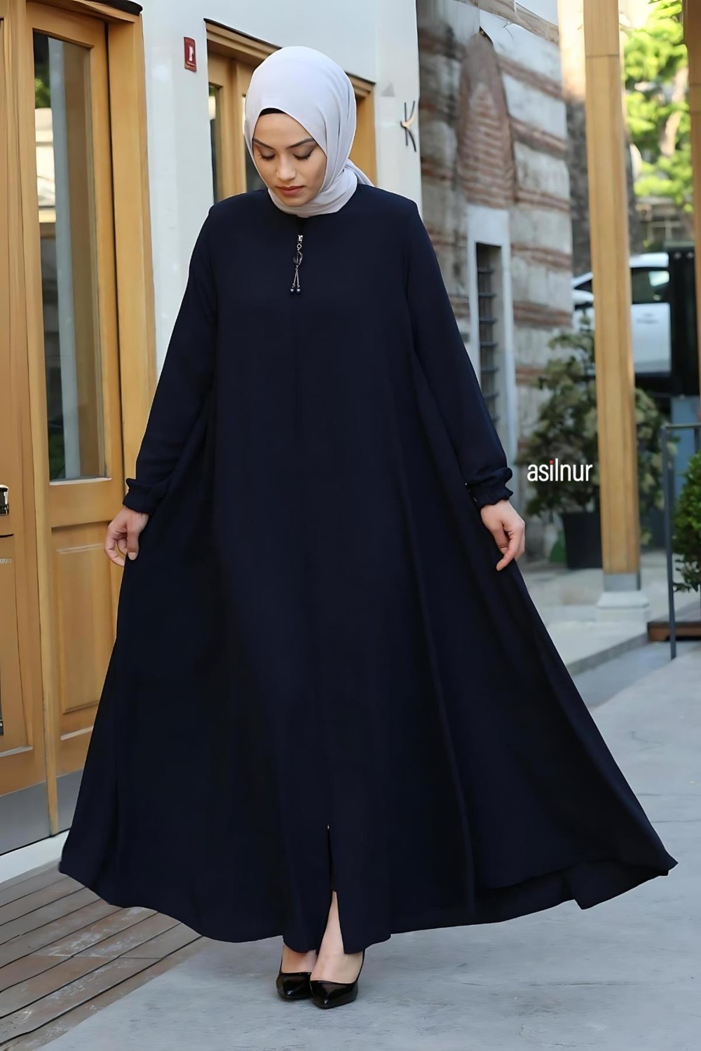 Asilnur Mevlana Ferace Petrol Mavisi görsel 8