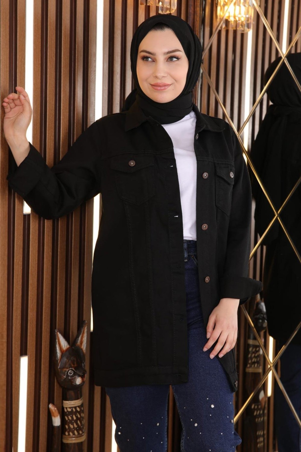 Missvalle Cepli Kot Ceket Siyah 6034