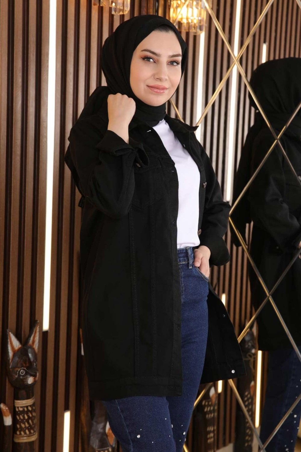 Missvalle Cepli Kot Ceket Siyah 6034 görsel 3