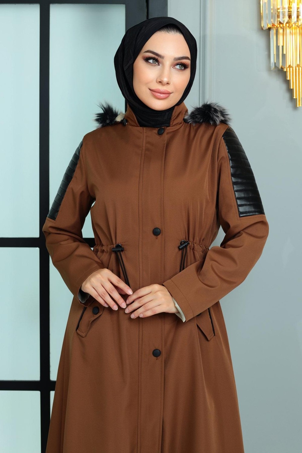 Missvalle Garni Detaylı Mont Mavi 10386 görsel 7