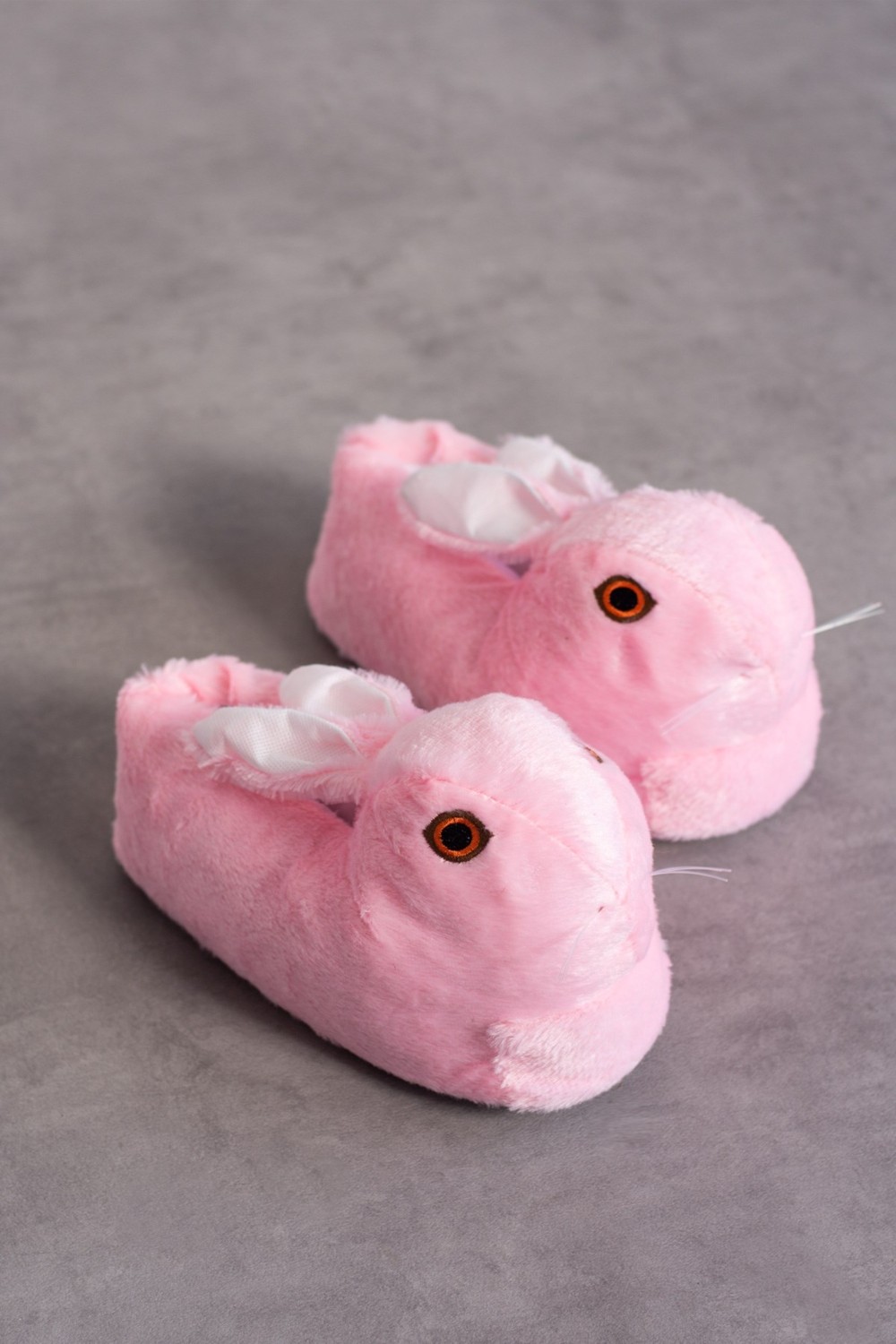 Albishoes Tavşanlı Hayvan Figürlü Peluş Panduf Kadın Ev Botu Ev Panduf Hafif Ses Yapmaz Taban(30-40) görsel 3