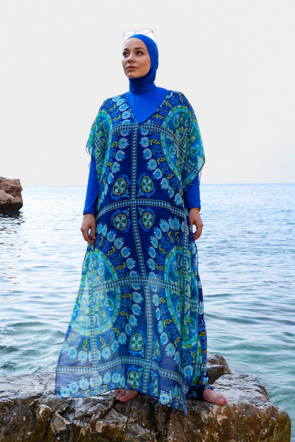 Remsa Mayo Mayo Üzerine Tek Pareo Kaftan 900-301-P