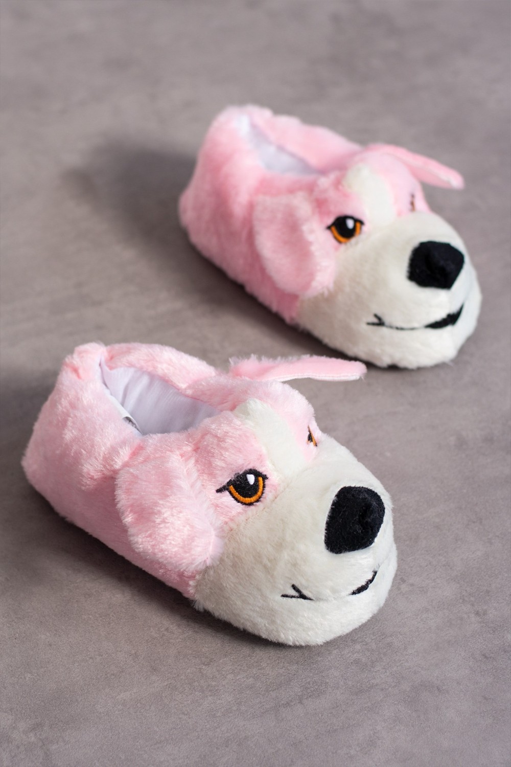 Albishoes Sevimli Köpek Hayvan Figürlü Peluş Yumuşak Taban Ev Botu Kışlık Hayvanlı Ev Panduf (30-40) görsel 3