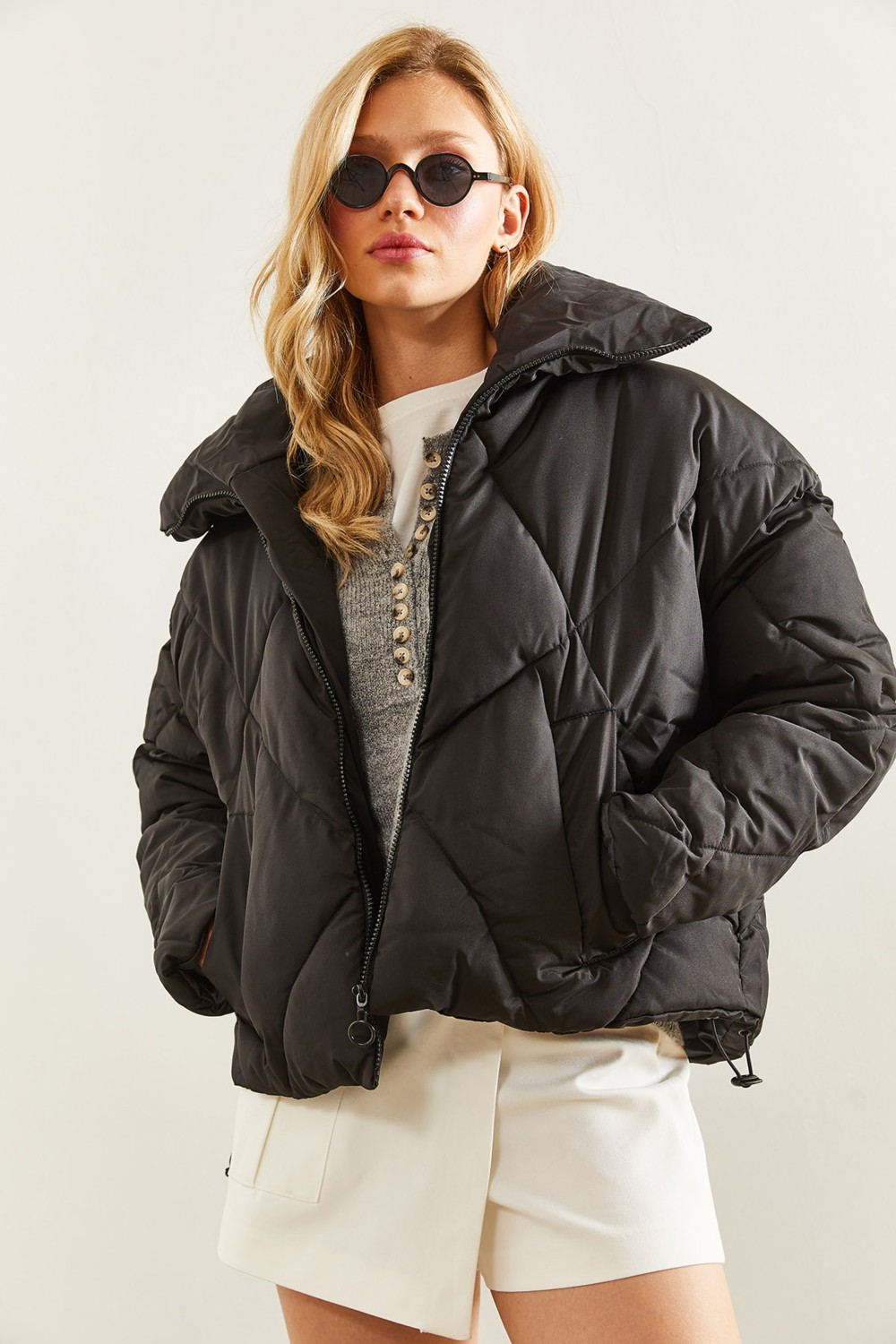 Shade Kadın Oversize Şişme Mont görsel 3
