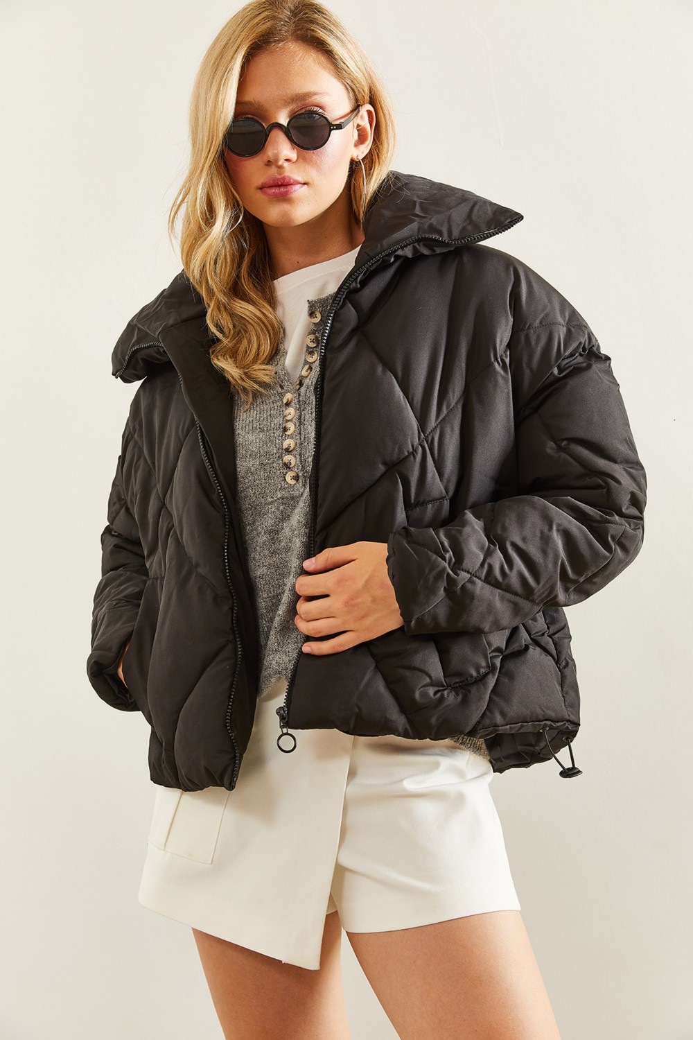 Shade Kadın Oversize Şişme Mont görsel 4