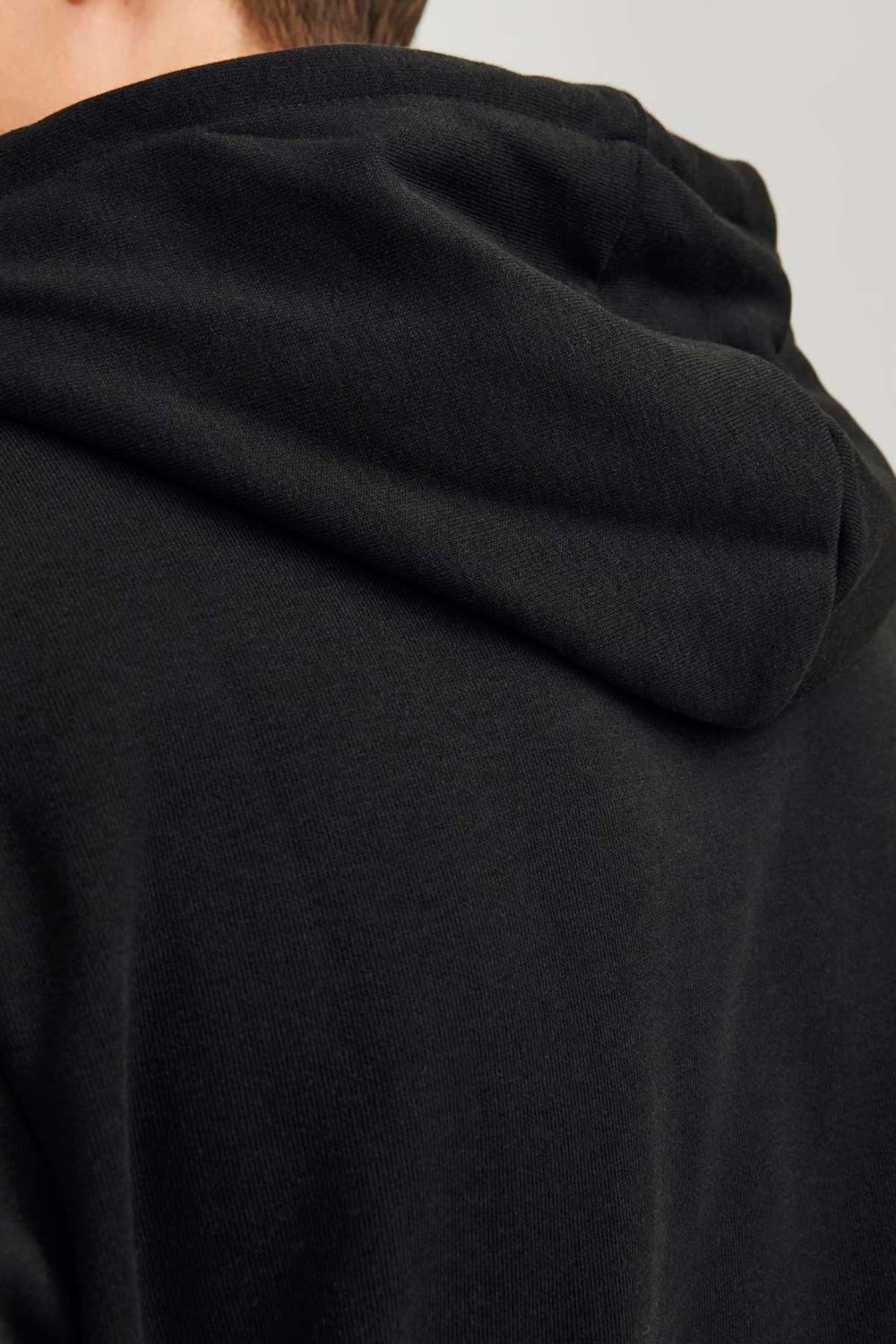 Jack & Jones Jjtıley Sweat Hood Ln Siyah Erkek Sweatshirt görsel 6